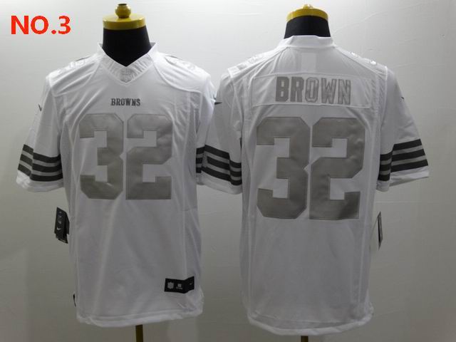 Men's Cleveland Browns #32 Jim Brown Jesey NO.3;